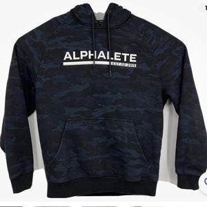 Alphalete mens Sweatshirt Everyday Pullover Hoodie size medium Black
